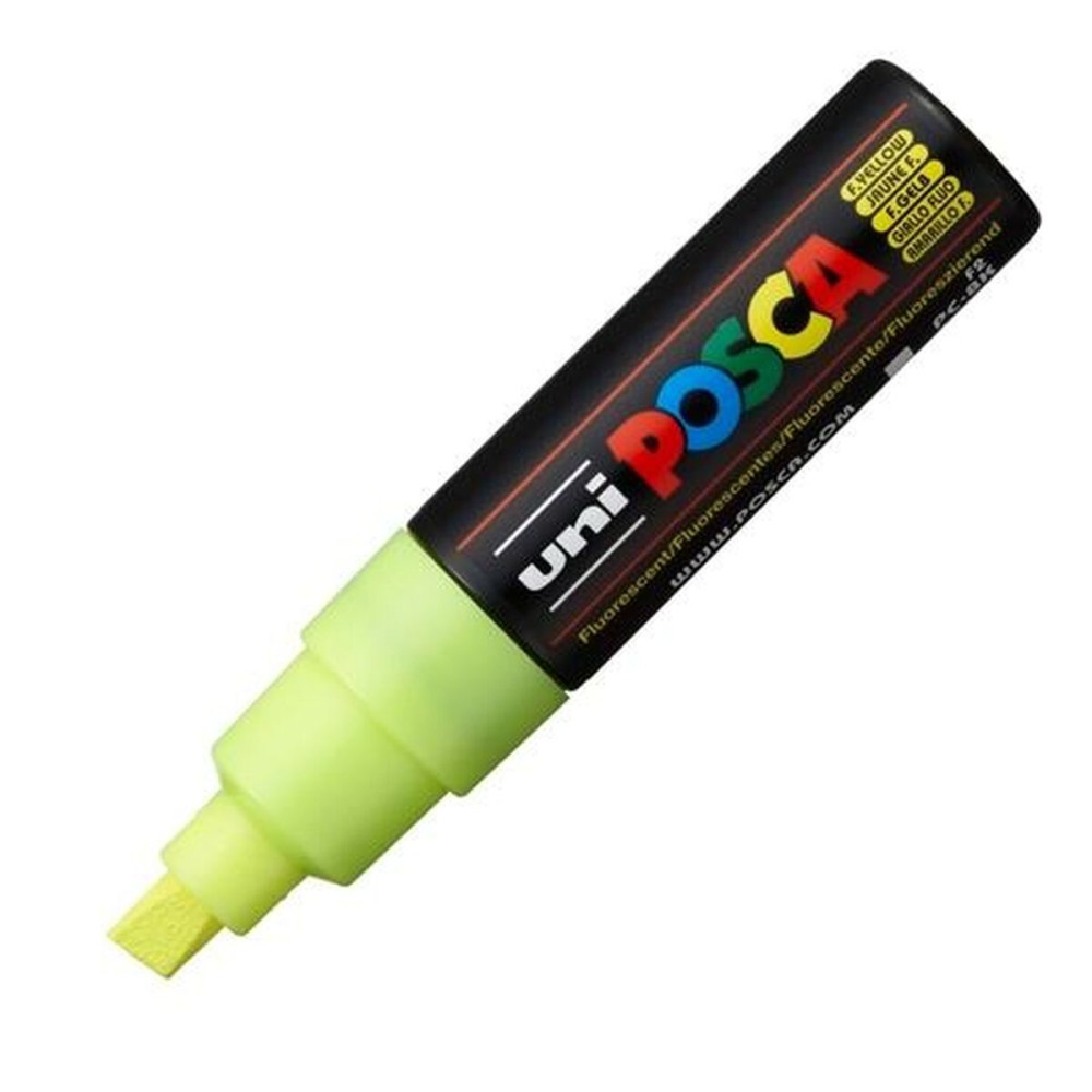 Marqueur POSCA PC-8K Fluor Jaune (6 Unités)