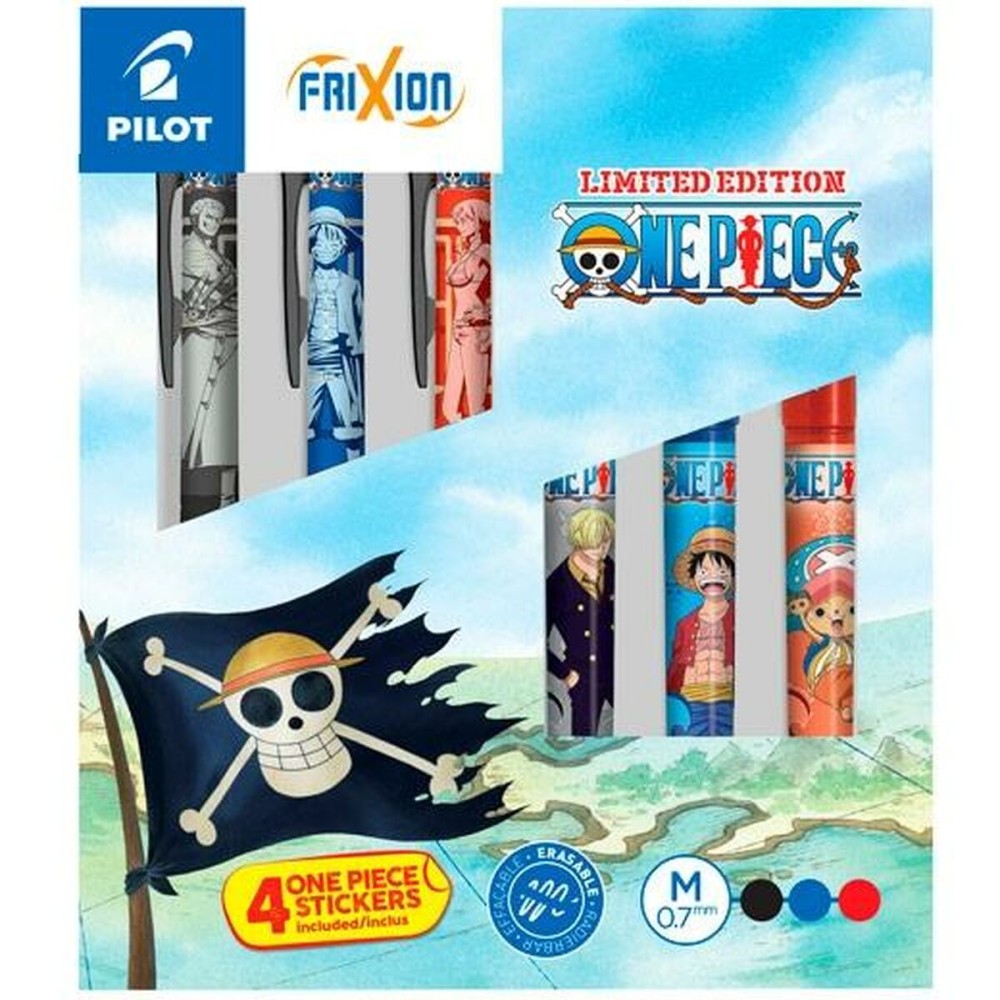 Ensemble de Stylos Pilot FRIXION BALL ONE PIECE Multicouleur 0,7 mm 6 Pièces (12 Unités)