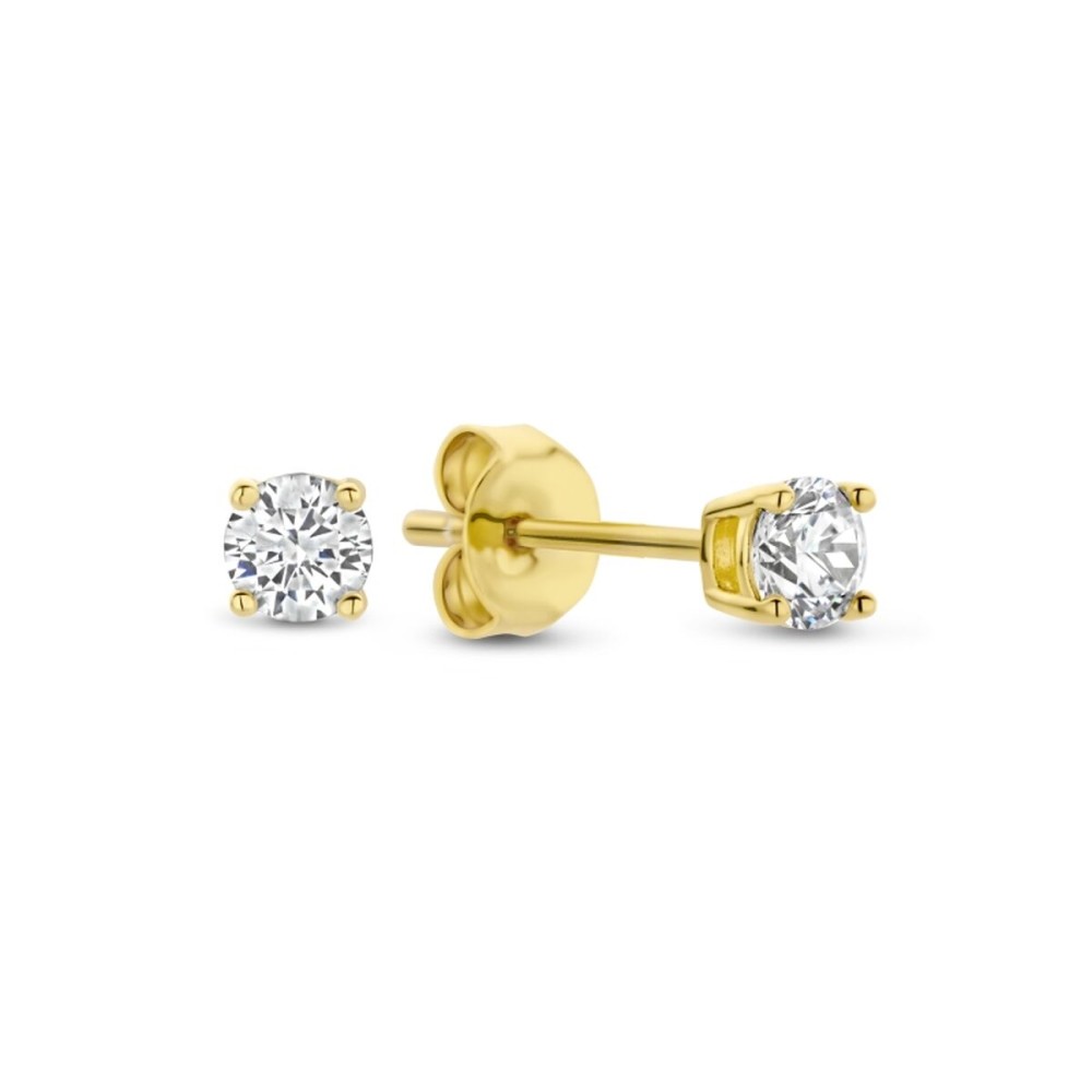 Ladies' Earrings New Bling HIN00336 Golden