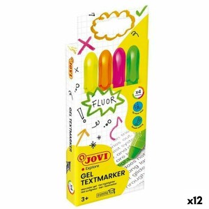 Fluorescent Marker Set Jovi GEL TEXTMARKER Multicolour (12 Units)