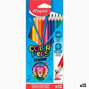 Crayons de couleur Maped Color' Peps Strong Multicouleur 12 Pièces (12 Unités)