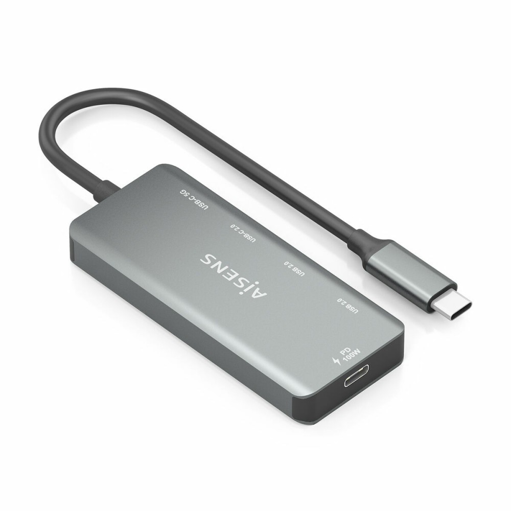 USB Hub Aisens A109-0946 Grey 100 W