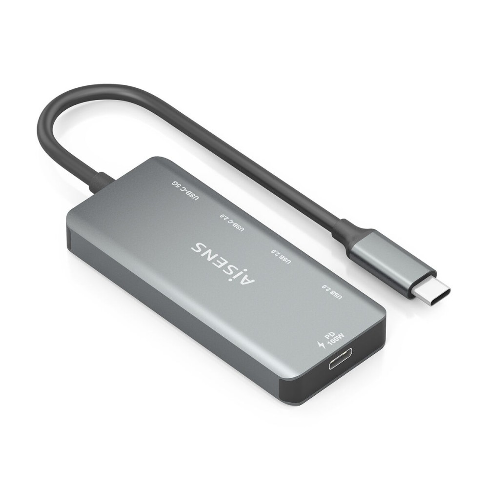 USB Hub Aisens A109-0946 Grey 100 W