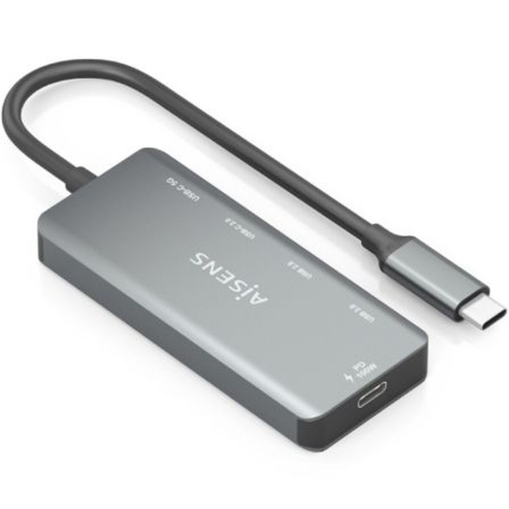 USB Hub Aisens A109-0946 Grey 100 W