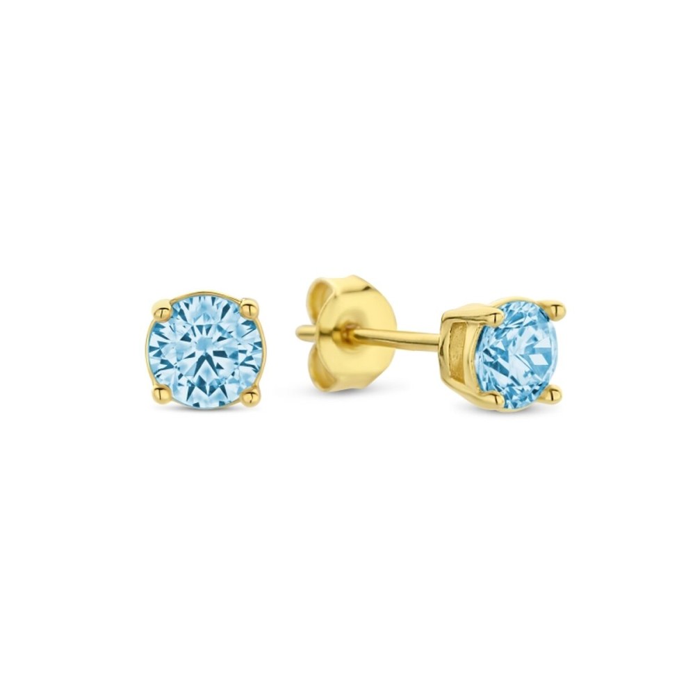 Ladies' Earrings New Bling HIN00336 Golden