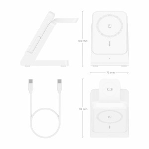 Cordless Charger Aisens ASCH-15W4WC063-W White 15 W