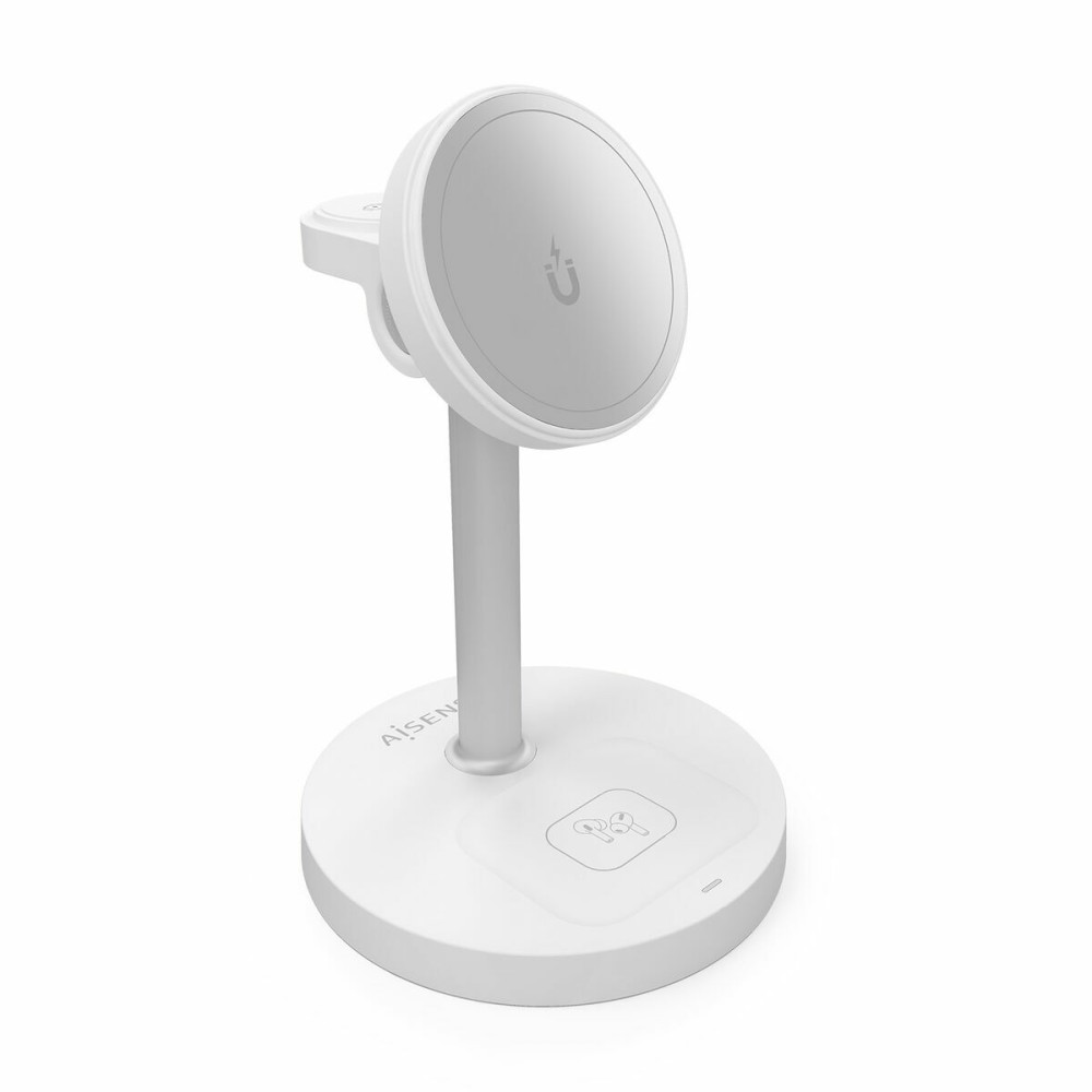 Kabelloses Ladegerät Aisens ASCH-15W3WC065-W Weiß 15 W