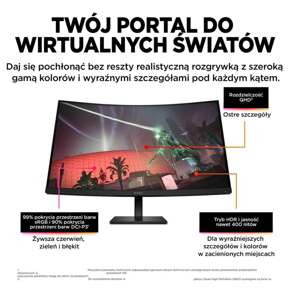 Monitor Gaming HP 780K6E9ABB Quad HD 32"