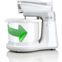 Küchen- und Knetmaschine mit Schüssel Haeger BL-5BW.014A Weiß 500 W