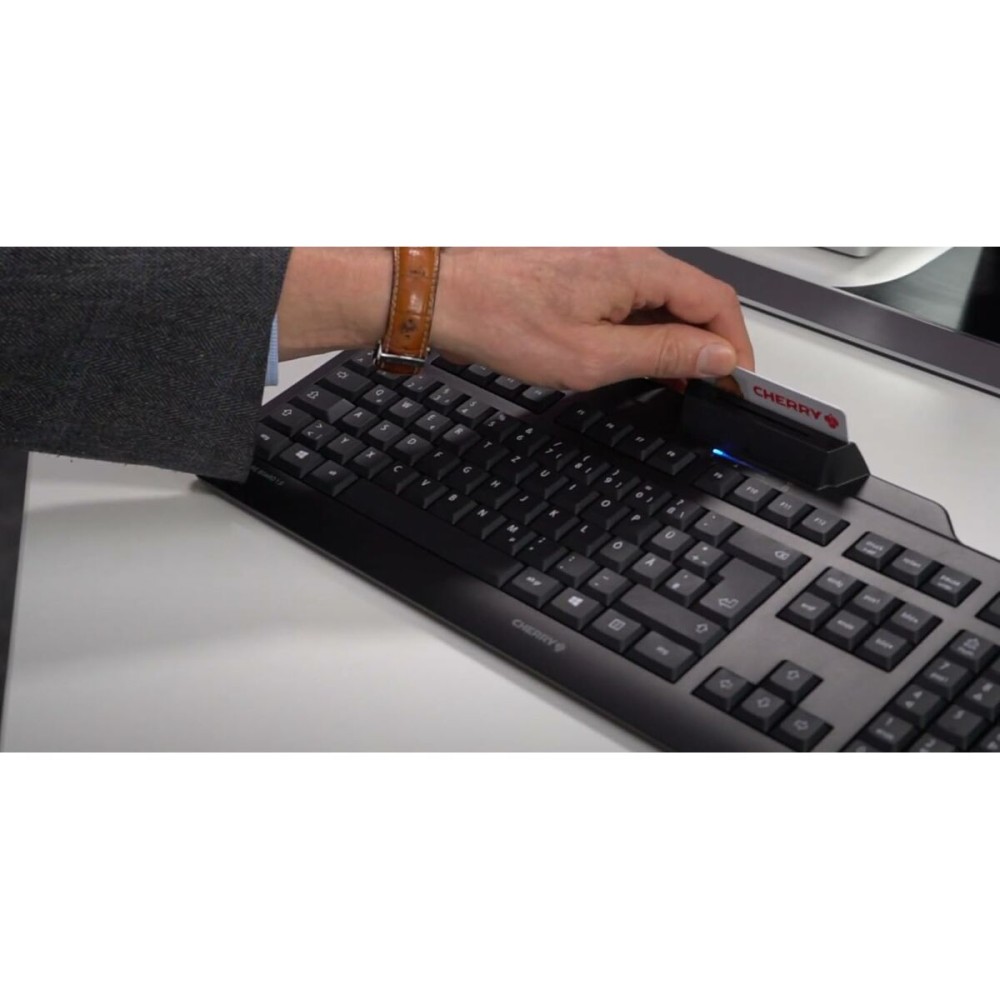 Clavier Cherry JK-A0400EU-2 Noir Espagnol Qwerty QWERTZ QWERTY Qwerty US