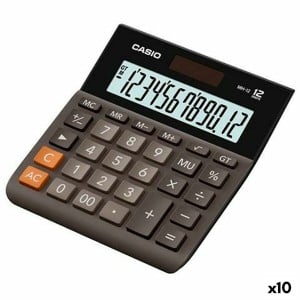 Taschenrechner Casio MH-12B Schwarz 13,6 x 12,7 x 2,7 cm (10 Stück)