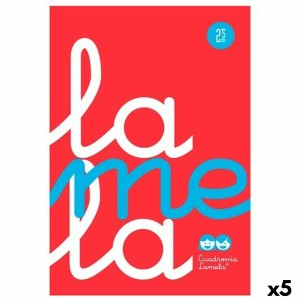 Notizbuch Lamela Rot Din A4 80 Blatt (5 Stück)