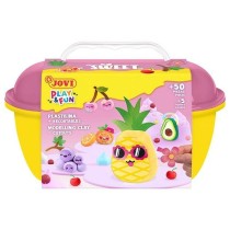 Pâte à modeler en argile Jovi PLAY&FUN SWEET Multicouleur (4 Unités)