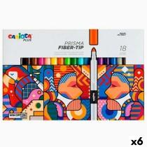 Ensemble de Marqueurs Carioca Prisma Multicouleur 18 Pièces (6 Unités)
