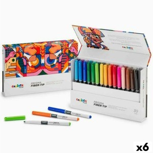 Ensemble de Marqueurs Carioca Prisma Multicouleur 30 Pièces (6 Unités)