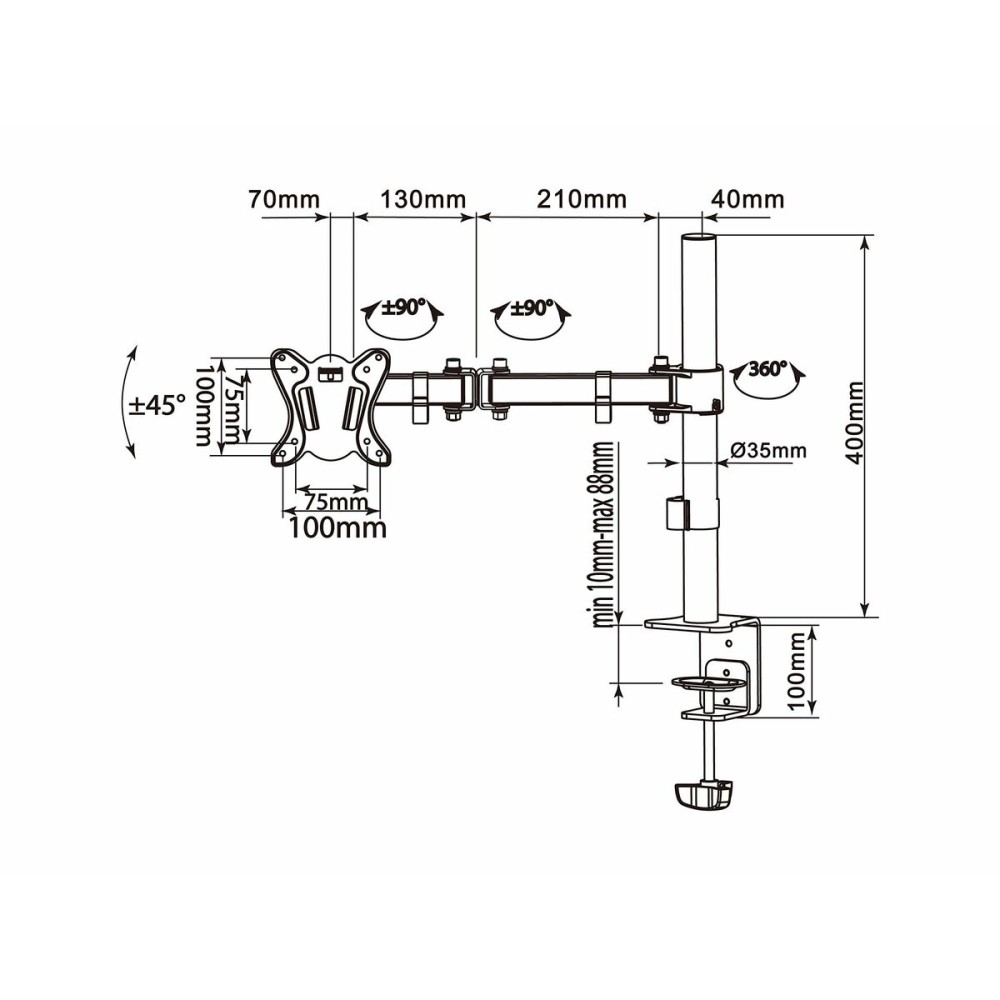 Screen Table Support Equip 650151 27"