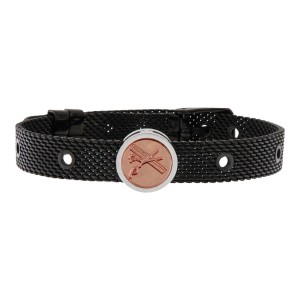 Unisex-Armreif Hairstylist Talent Jewels TJA-3-19-02-2-235 Schwarz