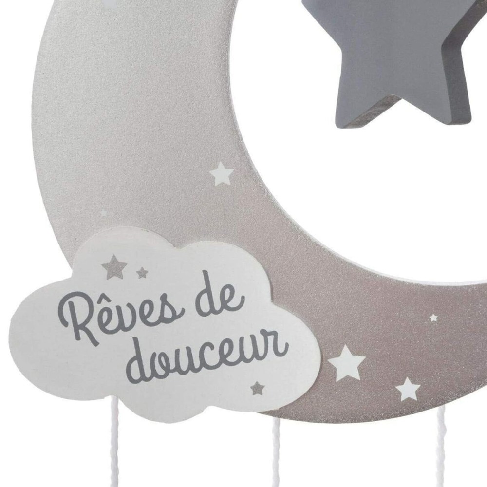 Carrousel pour Berceau Atmosphera Lune Gris Bois MDF