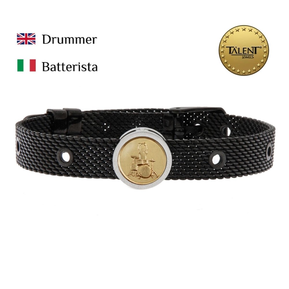 Bracelet Unisexe Drummer Talent Jewels TJA-4-01-01-2-235 Noir