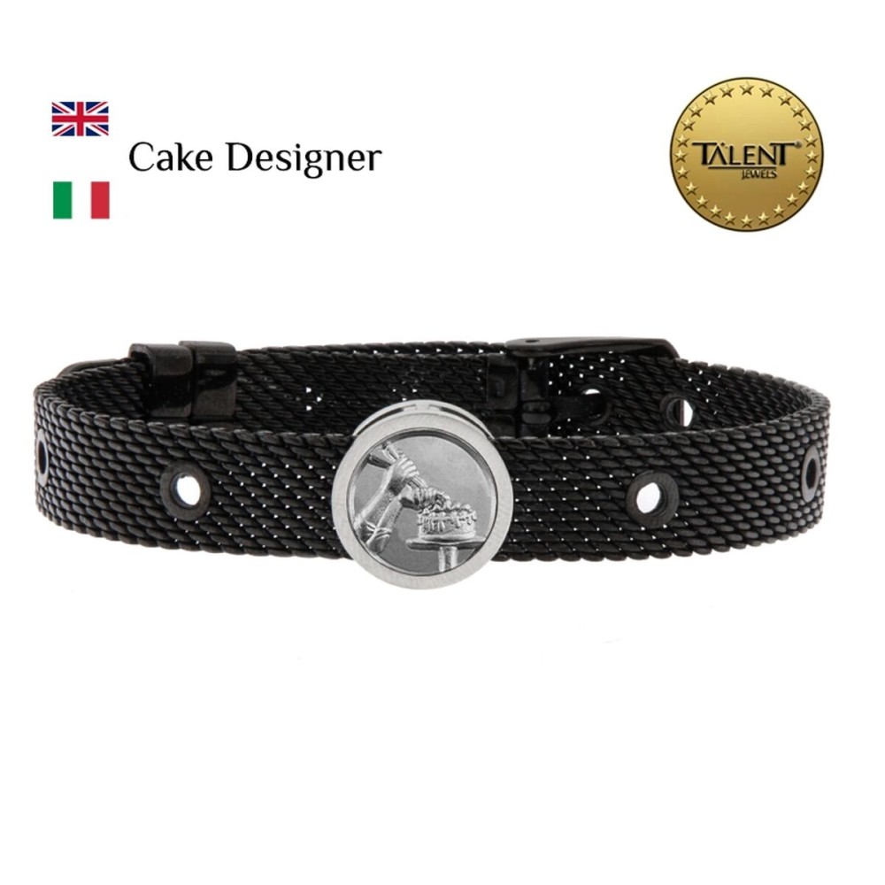 Unisex-Armreif Cake Designer Talent Jewels TJA-3-04-03-2-235 Schwarz
