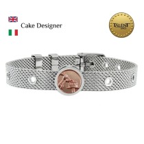 Unisex-Armreif Cake Designer Talent Jewels TJA-3-04-02-1-235 Silberfarben