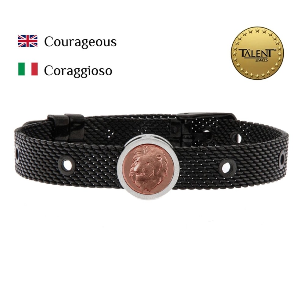 Bracelet Unisexe Courageous Talent Jewels TJA-5-05-02-2-235 Noir