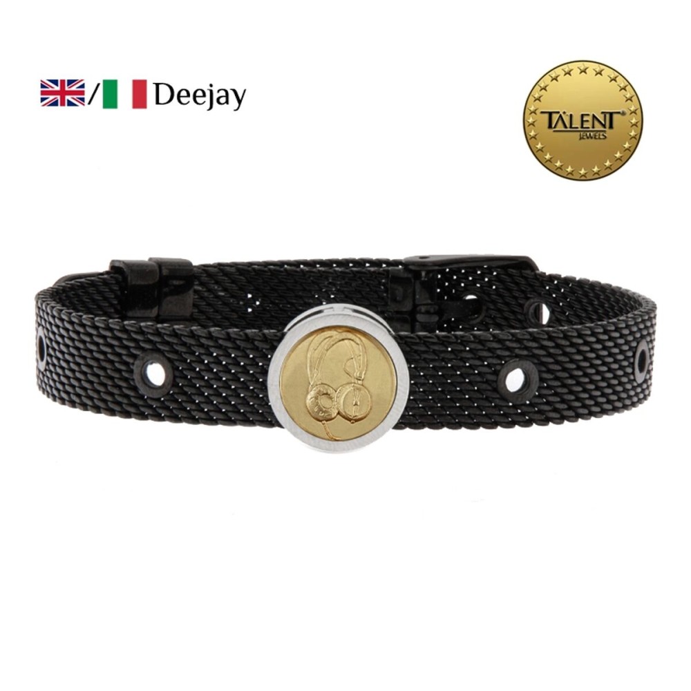 Bracelet Unisexe Deejay Talent Jewels TJA-4-05-01-2-235 Noir