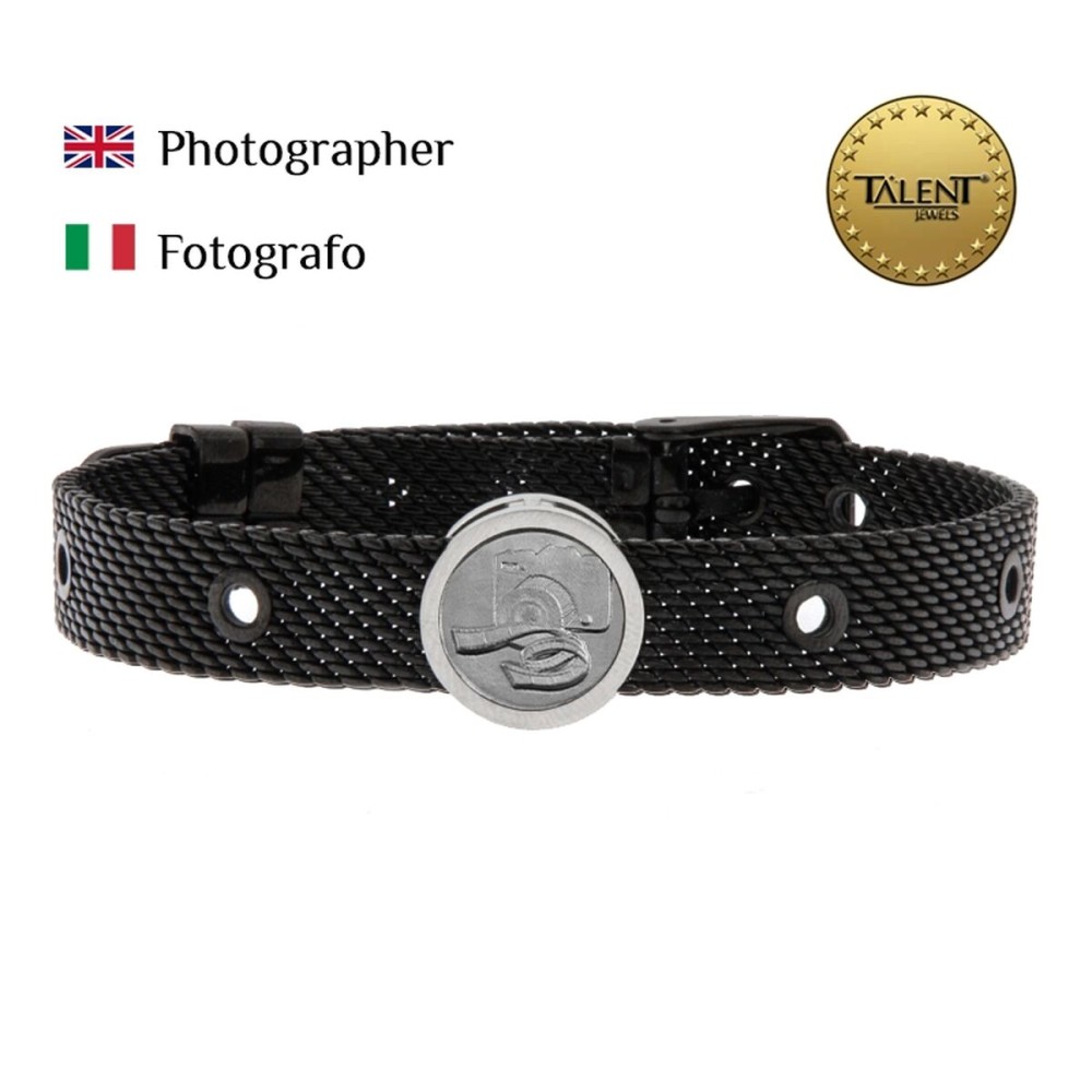 Bracelet Unisexe Photographer Talent Jewels TJA-3-07-03-2-235 Noir