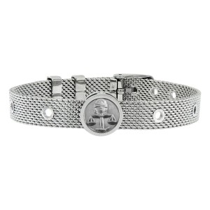 Unisex-Armreif Law Talent Jewels TJA-2-05-03-1-235 Silberfarben