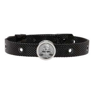 Unisex-Armreif Law Talent Jewels TJA-2-05-03-2-235 Schwarz