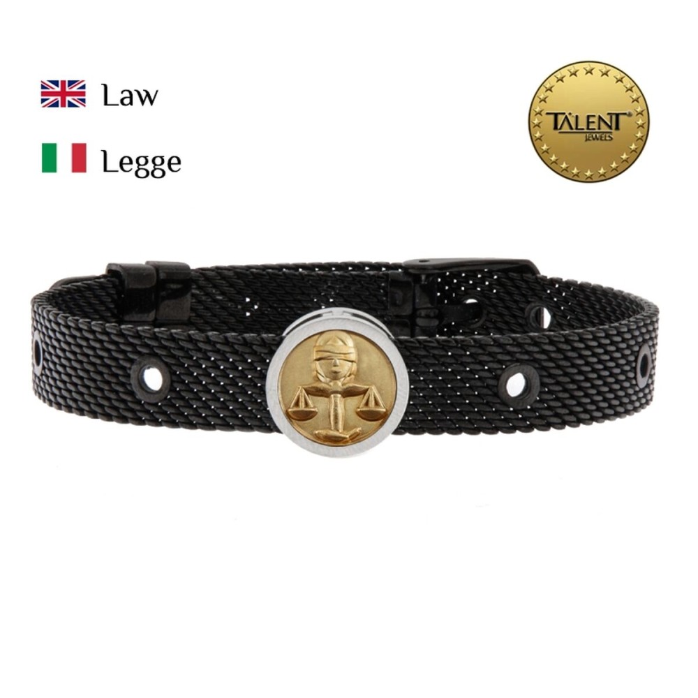 Bracelet Unisexe Law Talent Jewels TJA-2-05-01-2-235 Noir