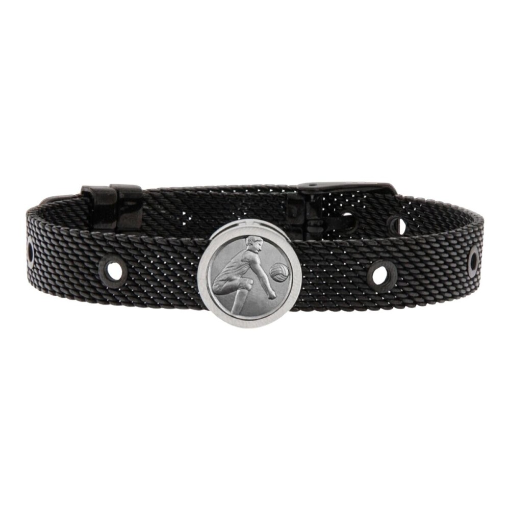 Bracelet Unisexe VolleyBall Player Talent Jewels TJA-1-12-03-2-235 Noir