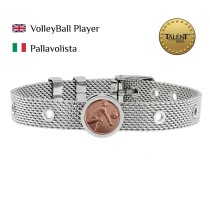 Bracelet Unisexe VolleyBall Player Talent Jewels TJA-1-12-02-1-235 Argenté