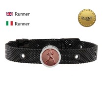 Unisex-Armreif Runner Talent Jewels TJA-1-19-02-2-235 Schwarz