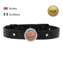 Bracelet Unisexe Writer Talent Jewels TJA-3-14-02-2-235 Noir