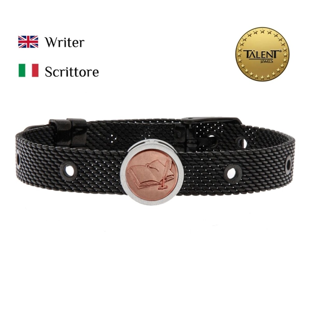 Unisex-Armreif Writer Talent Jewels TJA-3-14-02-2-235 Schwarz