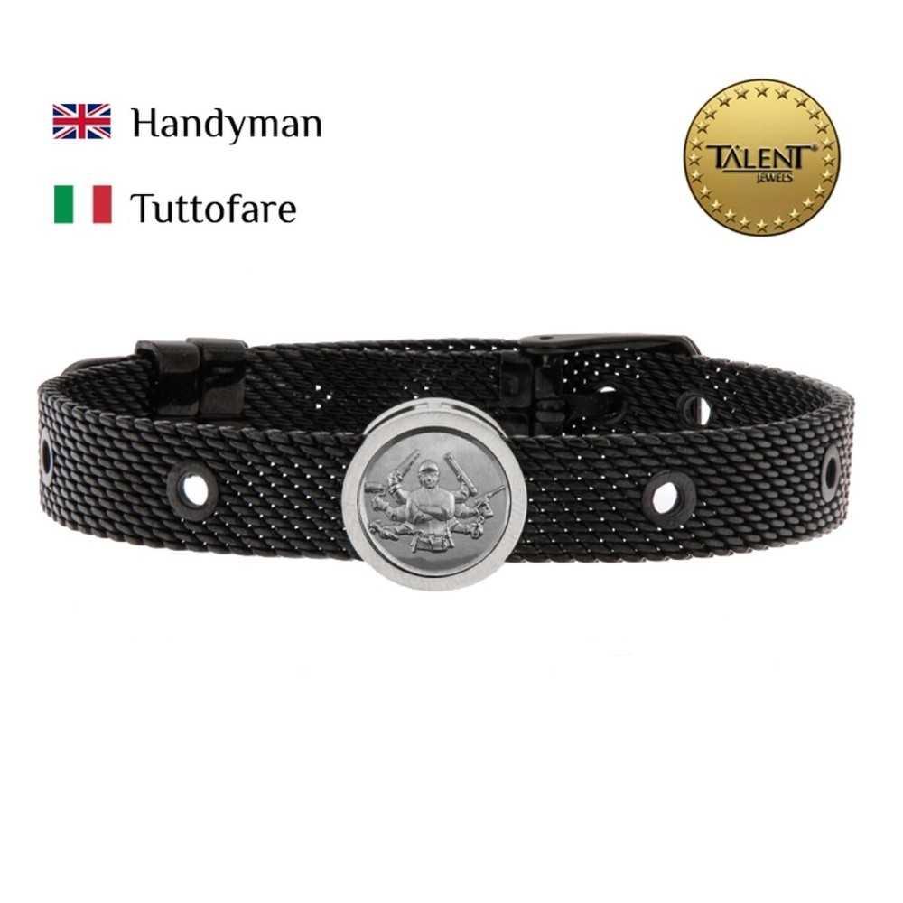 Bracelet Unisexe Handyman Talent Jewels TJA-2-03-03-2-235 Noir