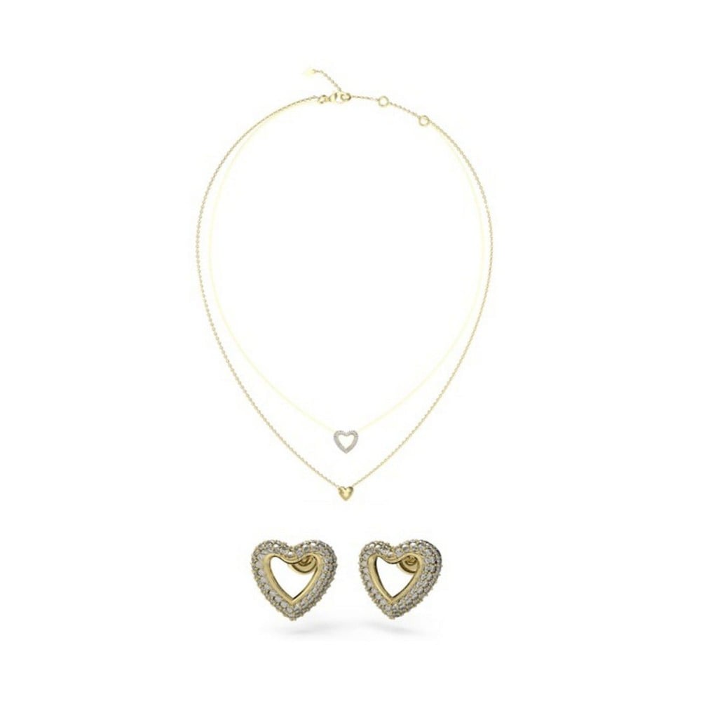 Sets aus Halsketten und passenden Ohrringen für Damen Guess JUBS05076JWYGT-U Gold