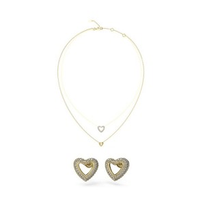 Sets aus Halsketten und passenden Ohrringen für Damen Guess JUBS05076JWYGT-U Gold