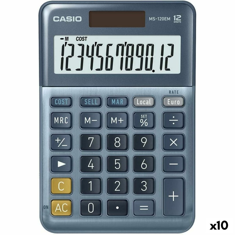 Calculator Casio MS-100EM Blue (10Units)