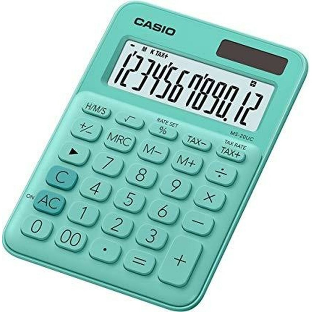 Calculatrice Casio MS-20UC Vert 2,3 x 10,5 x 14,95 cm (10 Unités)