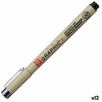 Feutres Talens Sakura PIGMA GRAPHIC 1 Noir (12 Unités)