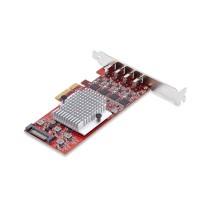 USB-Kabel Startech P10Q4C-USB-CARD Rot