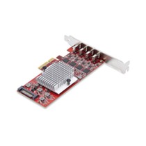 USB-Kabel Startech P10Q4C-USB-CARD Rot