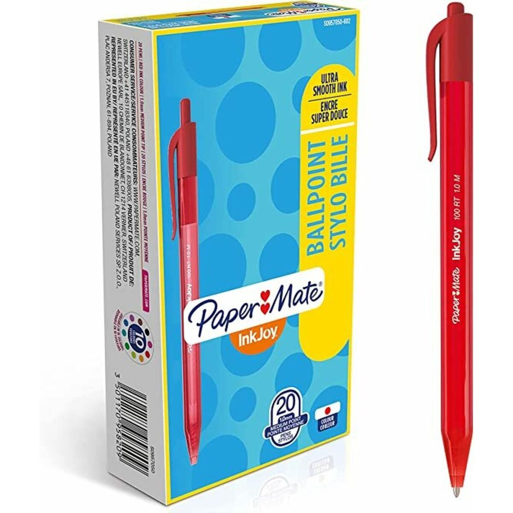 Crayon Paper Mate Inkjoy 20 Pièces Rouge 1 mm (36 Unités)