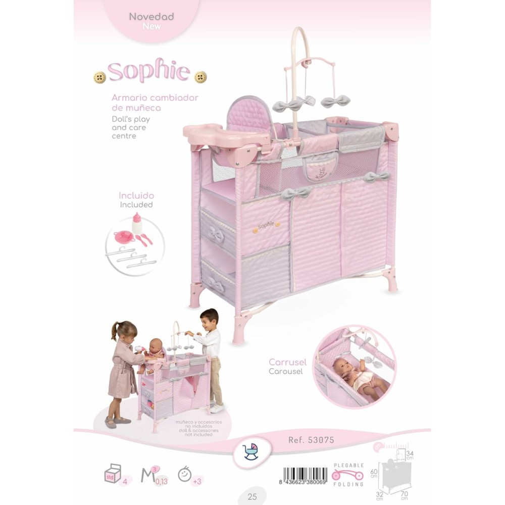 Table à langer pour poupées Decuevas Sohphie