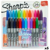 Marker-Set Sharpie Electro Pop Bunt 24 Stücke 1 mm (6 Stück)