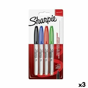 Marker-Set Sharpie Bunt 4 Stücke (3 Stück)