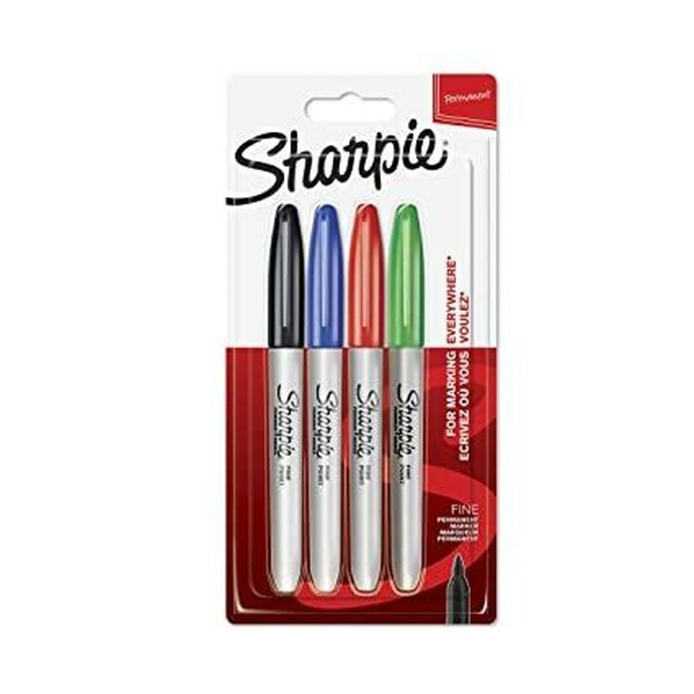 Ensemble de Marqueurs Sharpie Multicouleur 4 Pièces (3 Unités)