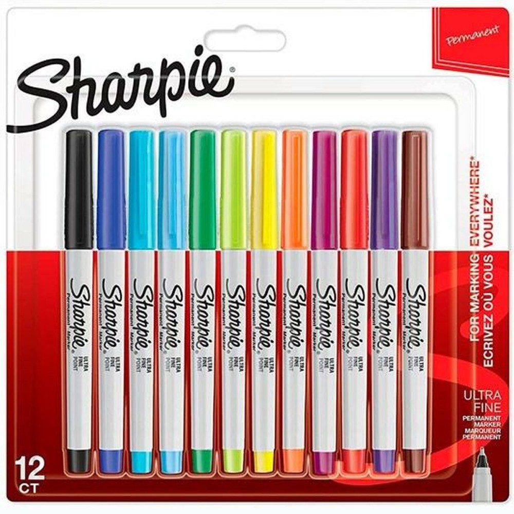 Marker-Set Sharpie Bunt 12 Stücke 0,5 mm (12 Stück)